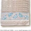 Butterflies - Guest towel, design by  Marie-Anne Réthôret-Mélin